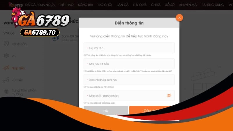 Nạp Tiền GA6789 – Hỗ Trợ Đa Kênh, Xử Lý Siêu Tốc 24/7 3 Để đảm bảo nạp tiền Ga6789 an toàn, nên lưu ý các điểm quan trọng